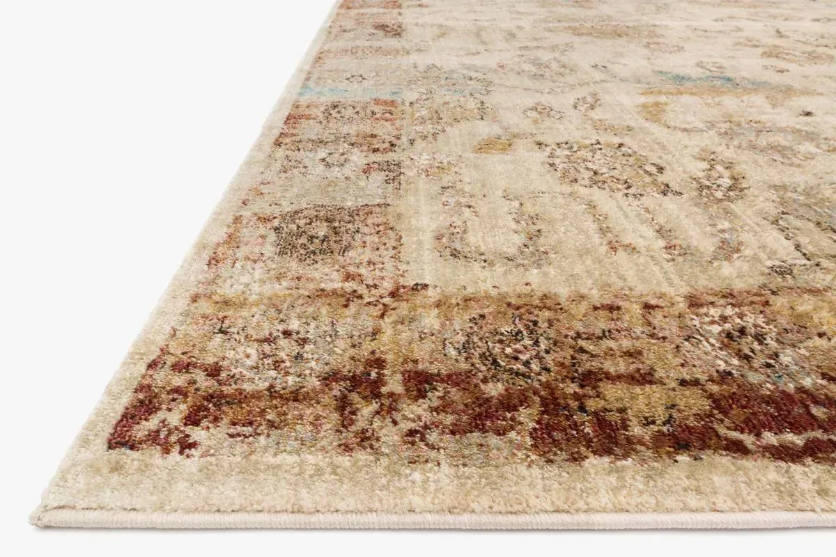 Anastasia AF-04 Antique Ivory/Rust Rug