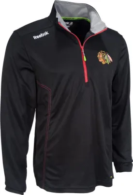 Chicago Blackhawks Reebok 2014 Center Ice Baselayer 1/4 Zip Playdry Pullover