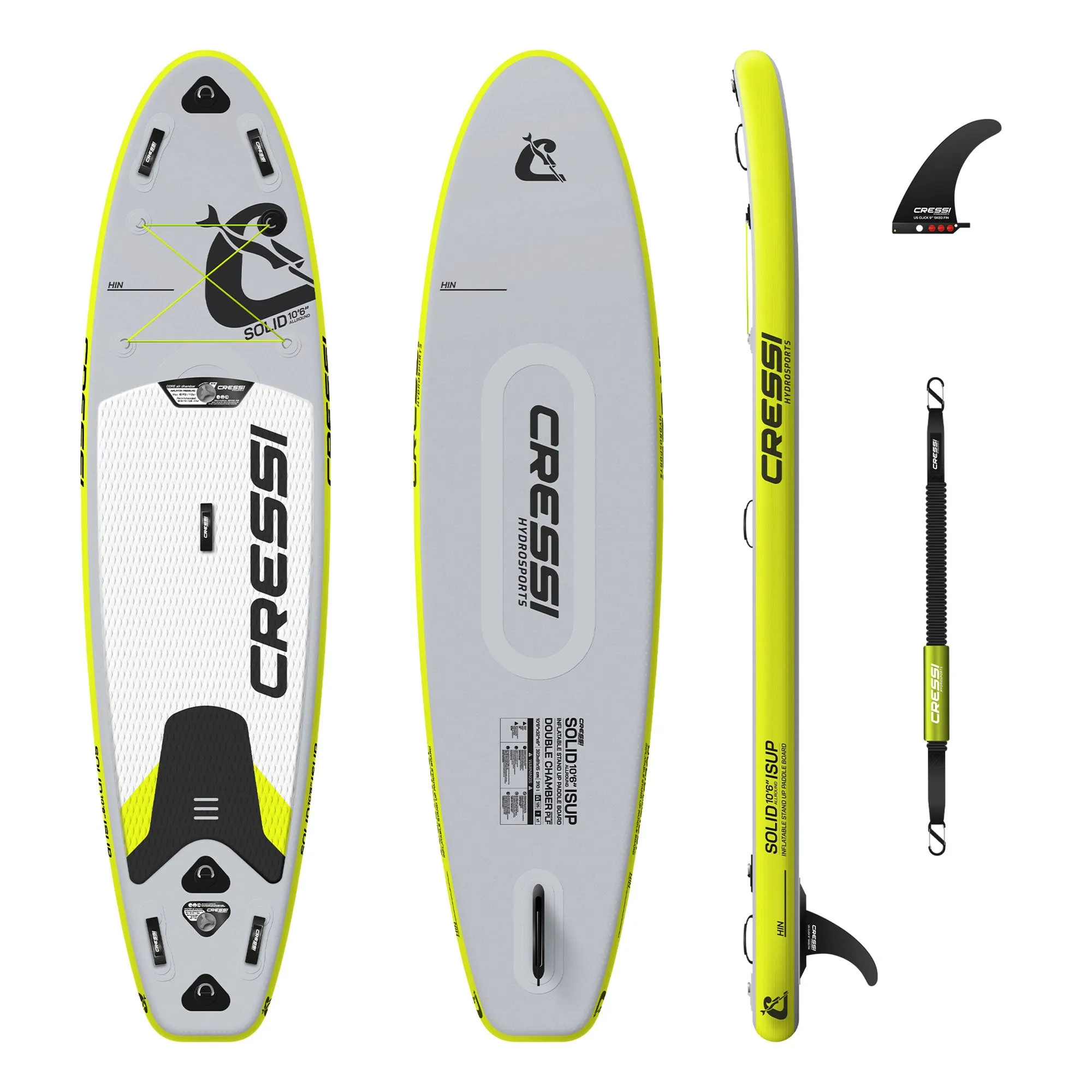 Cressi Solid All Round iSUP Grey 10'6'' / 320 cm