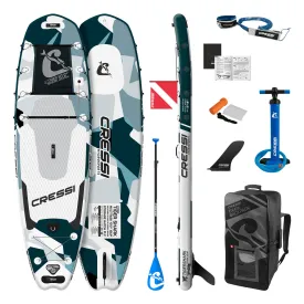 Cressi Tiger Shark iSUP Set Camo Aquamarine 10'2'' / 310 cm