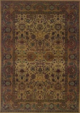 Kharma 332W Beige/ Red Rug