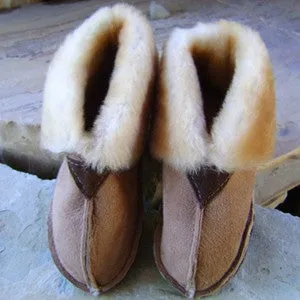 Ladies Boot Style Sheepskin Slippers