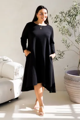 Luxe Cosy Dress | Black | FINAL SALE