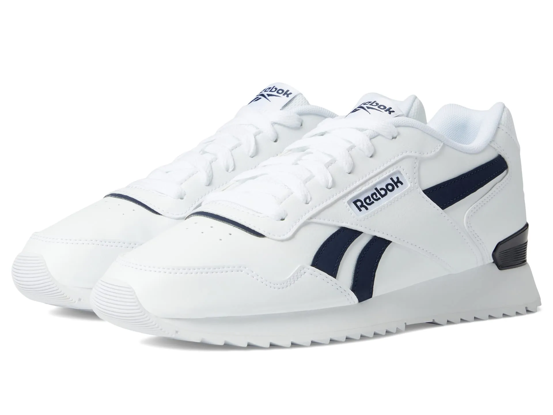 Men's Reebok Glide Ripple Clip sneakers, white/black