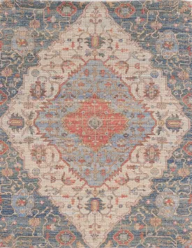 Morris 2223 Gramercy Blue/Red Rug