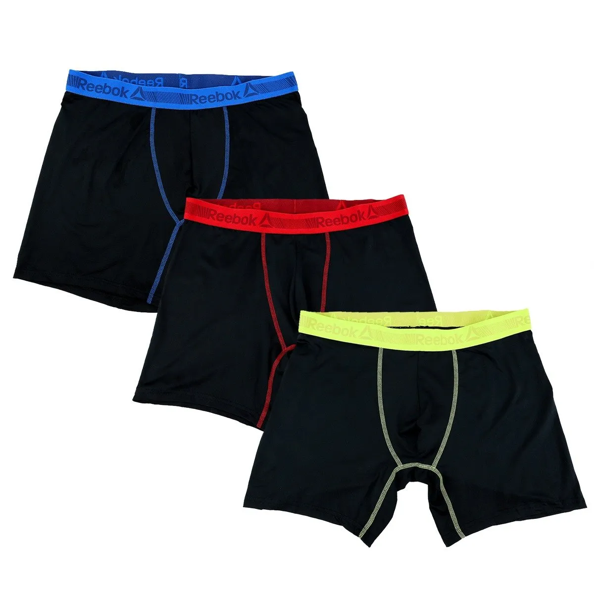 Reebok Men's Performance Cooling Boxer Briefs 3-Pack