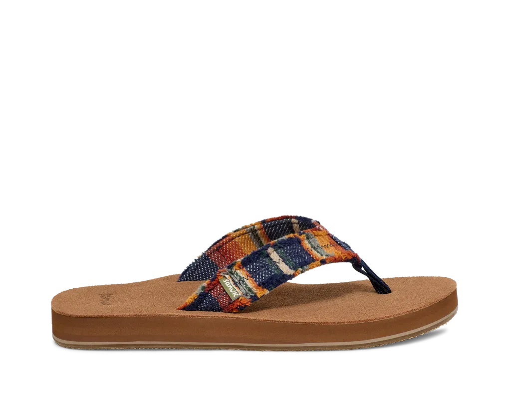 Sanuk M's Fraid Not Blanket Flip Flops