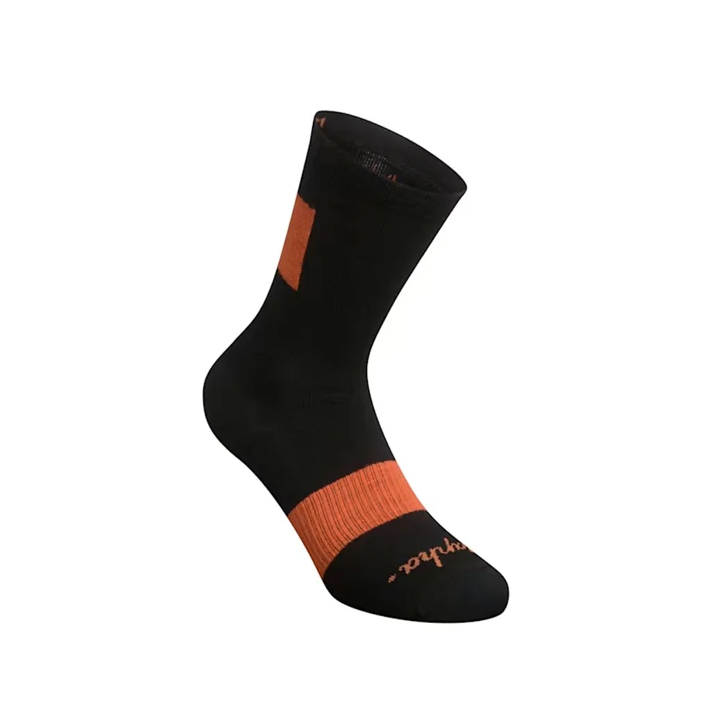 Socks Rapha Trail - Black/Orange