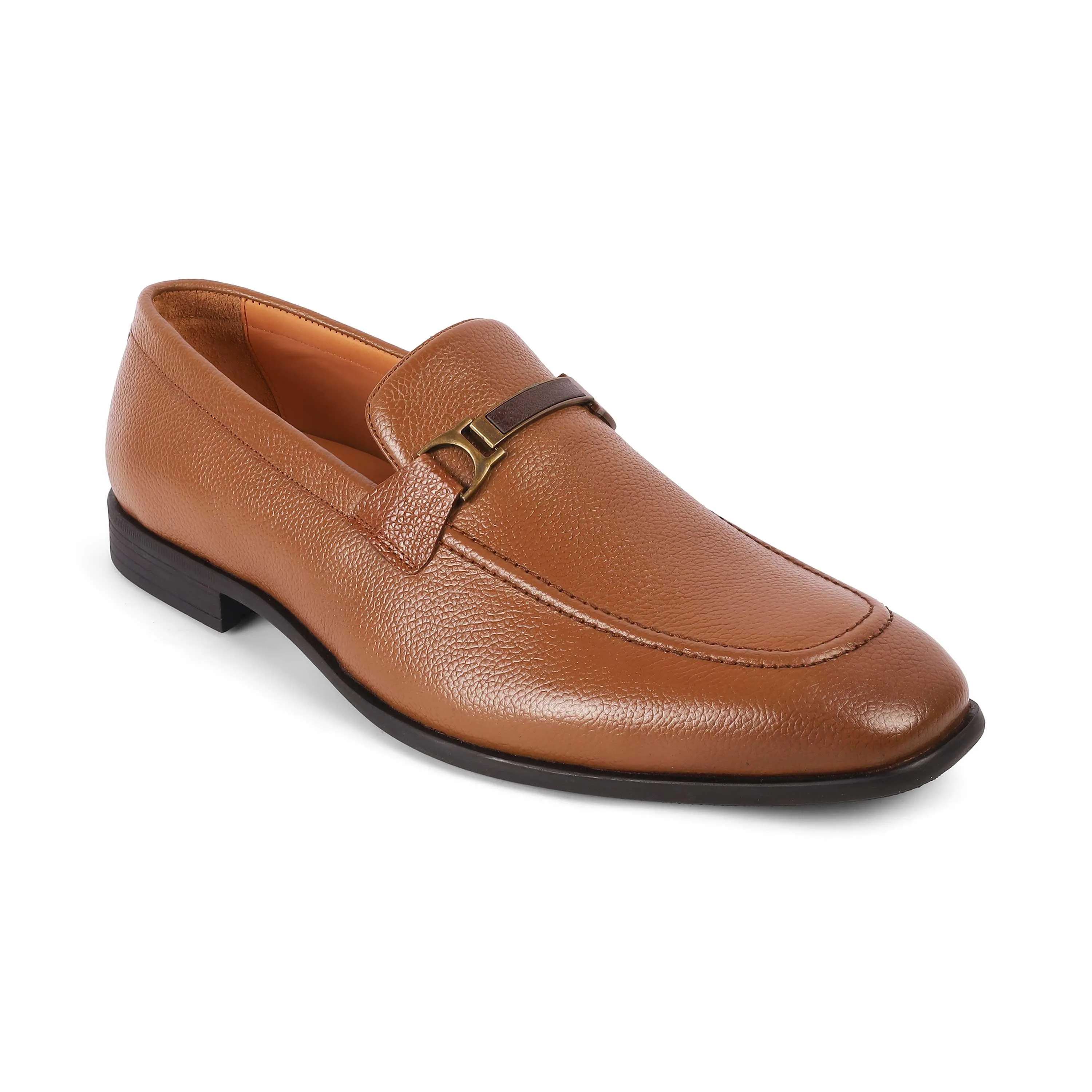 Tresmode Even Tan Men's Leather Loafers