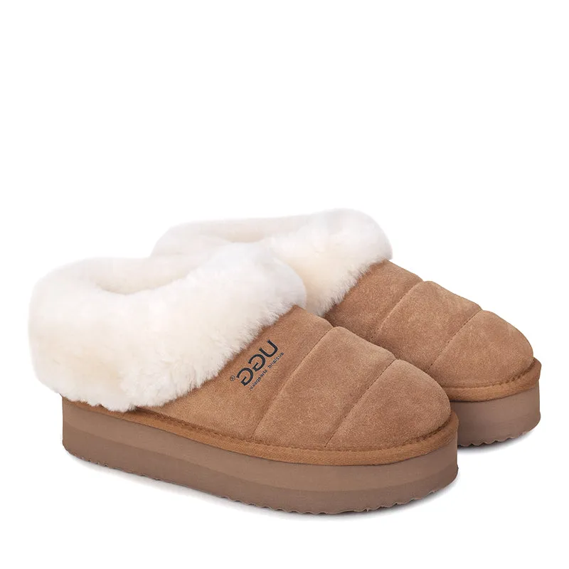 UGG Wolly Platform Slippers