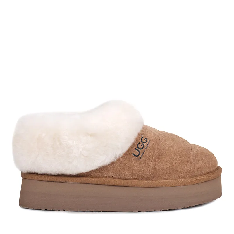 UGG Wolly Platform Slippers