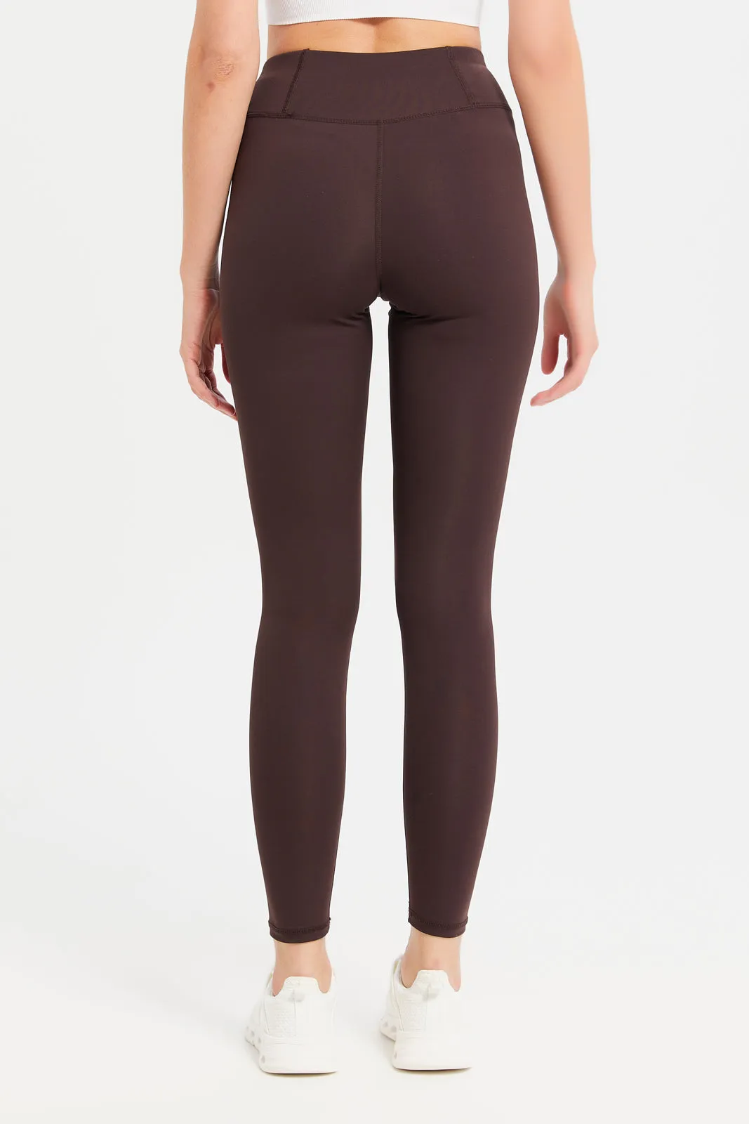 Women Brown Performance Active Pants