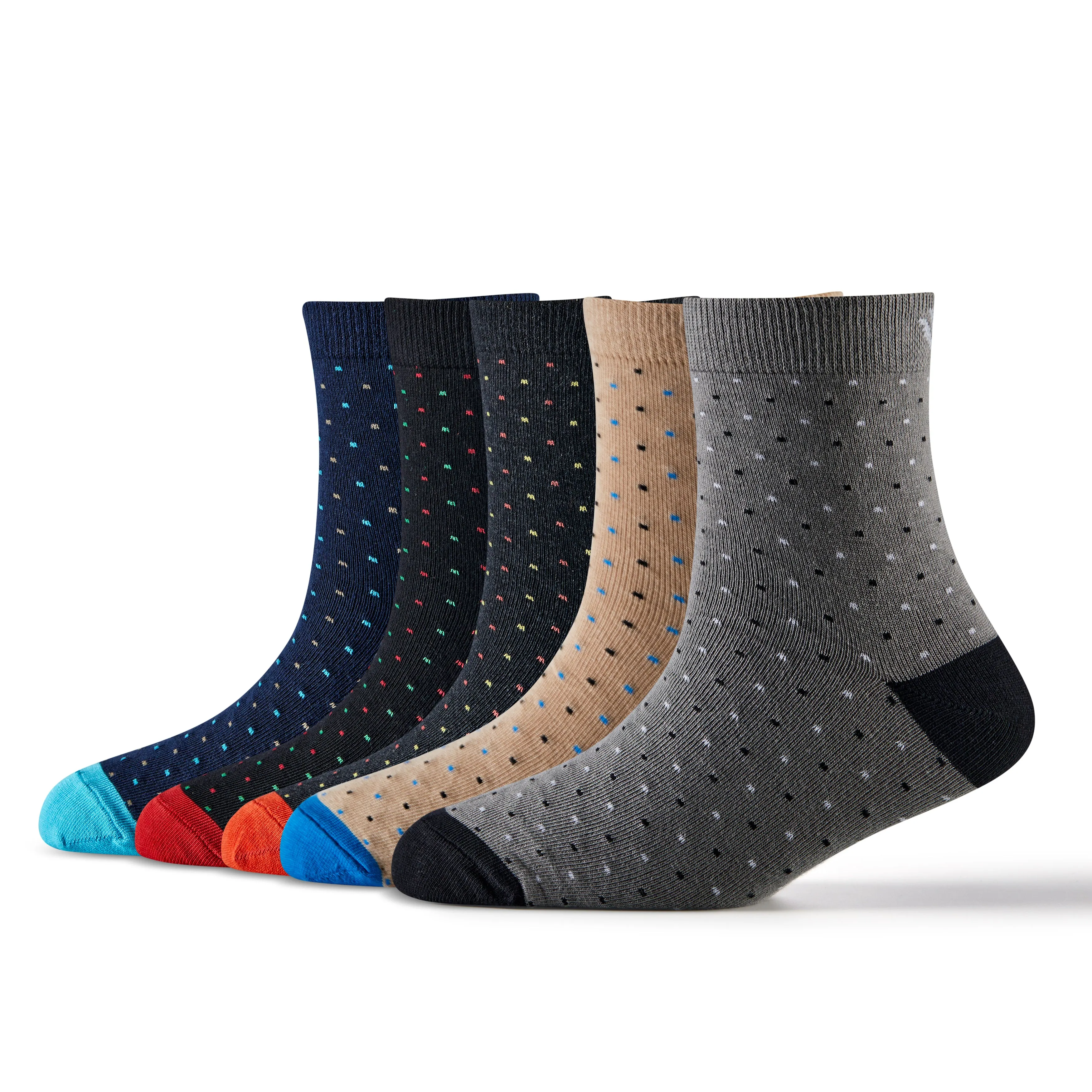 Young Wings Multicolor Self Design Free Size Ankle length Causal & Formal Wear Socks-(Pack of 5, Style no. M1-292N)